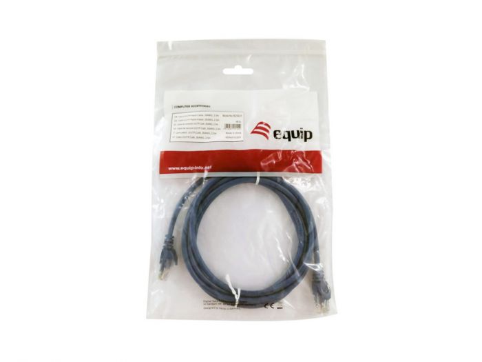 Cat6 U/UTP Patch Cable, 0.25m, Blue