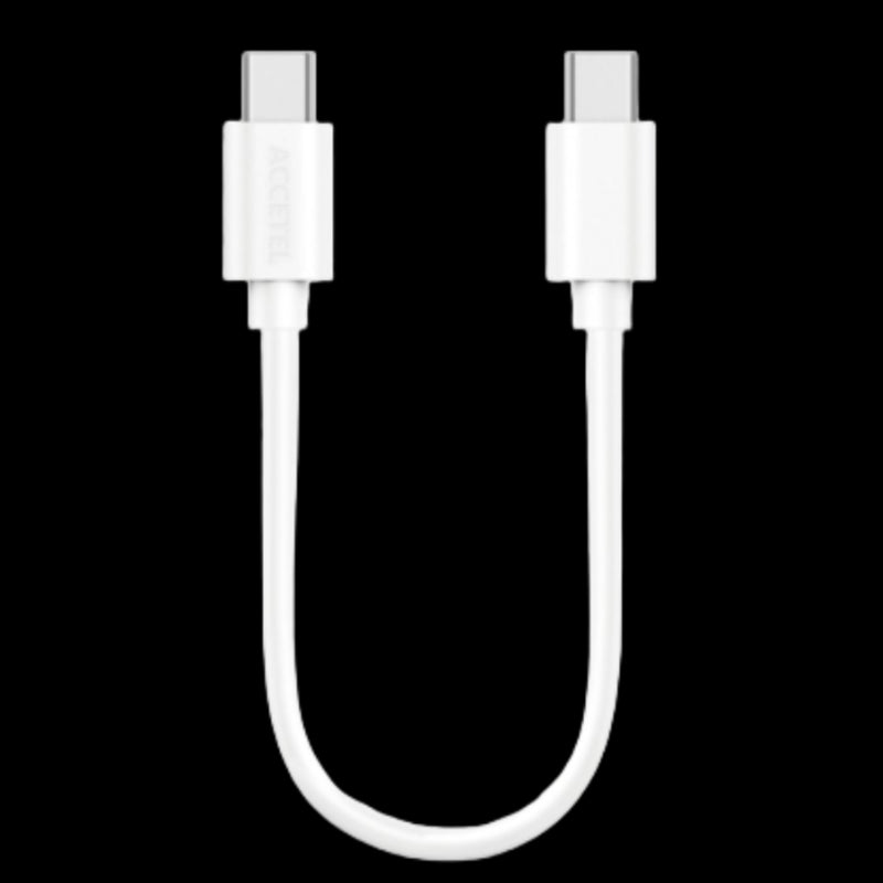 Cabo Carga Rápida 60W Type-C A Type-C 3.0A Branco (0.30M)