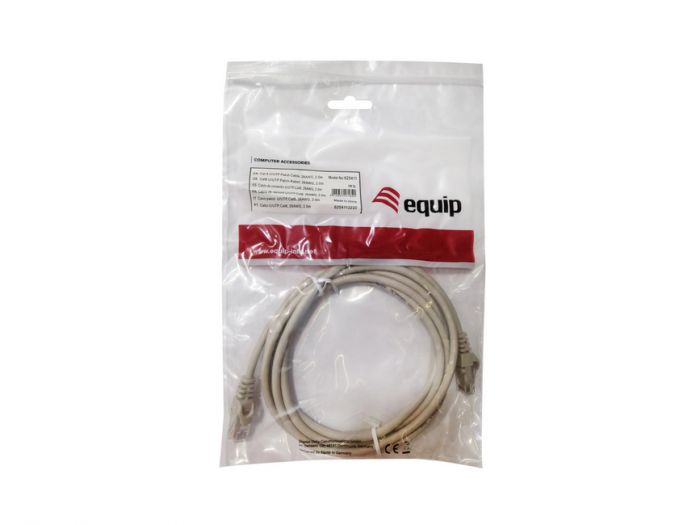 Cat6 U/UTP Patch Cable, 0.15m, Beige