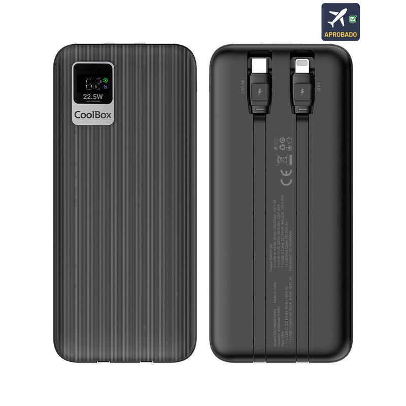 POWERBANK COOLBOX DP10 10K CABO TIPO C+LIGHTING