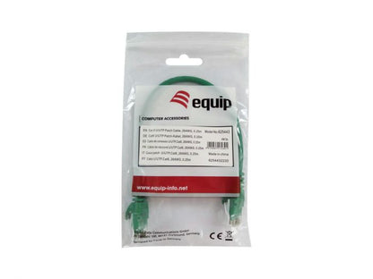 Cat6 U/UTP Patch Cable, 0.25m, Green