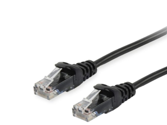 Cat6 U/UTP Patch Cable, 0.15m, Black