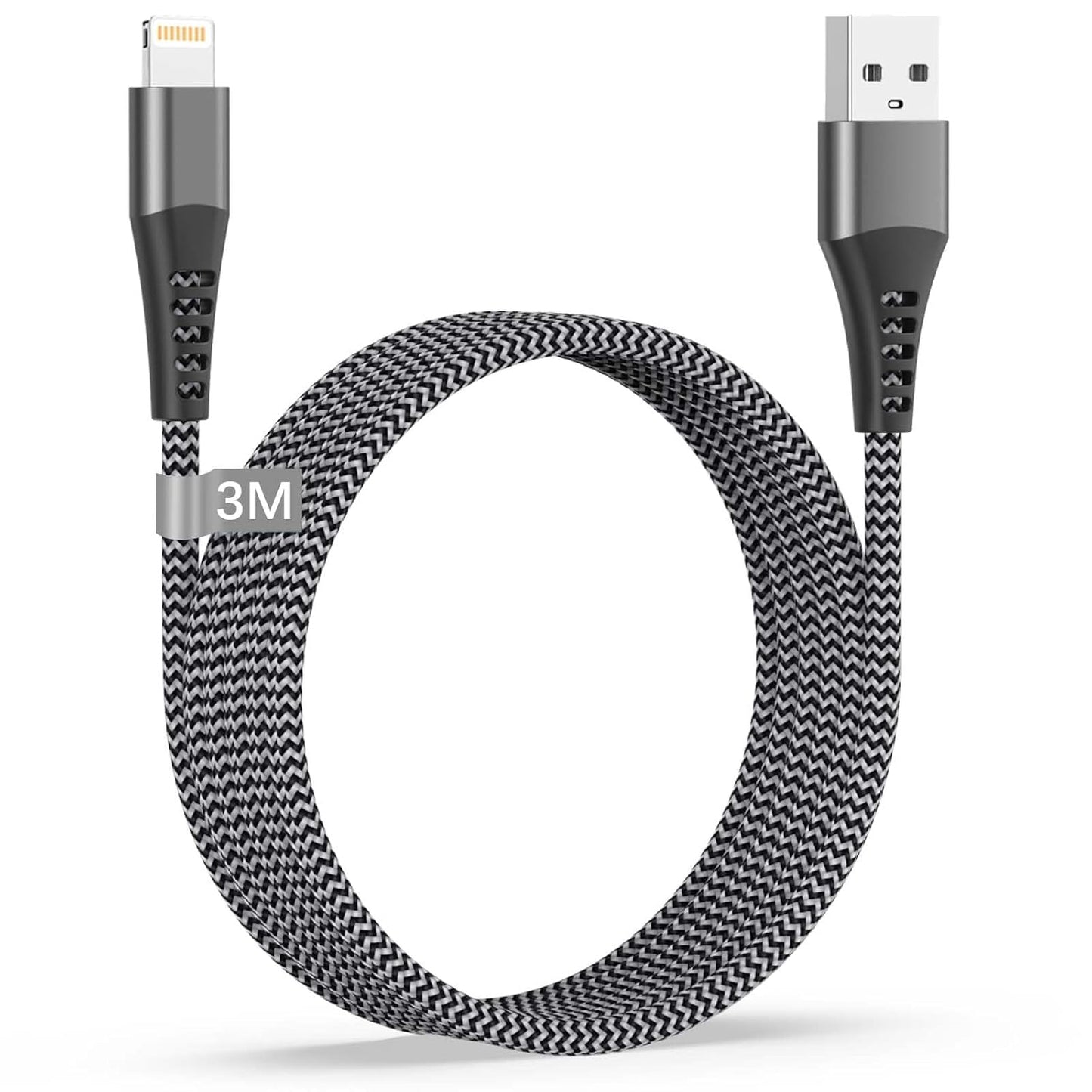 Cabo De Datos USB Metal Nylon Trançado - Lightning