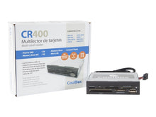 Leitor Cartões Interno 2.5'' COOLBOX CR-400 V2 Metal
