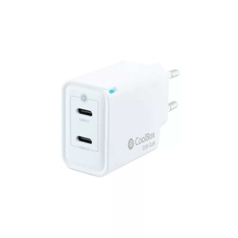 Carregador Coolbox GAN 35W USB-C/USB-C PARED