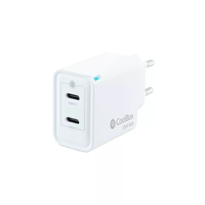 Carregador Coolbox GAN 35W USB-C/USB-C PARED