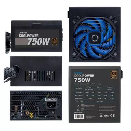 Fonte de Alimentação ATX - Coolpower 750W+80Bronze