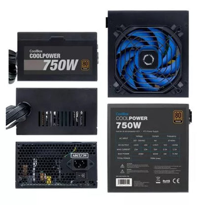 Fonte de Alimentação ATX - Coolpower 750W+80Bronze