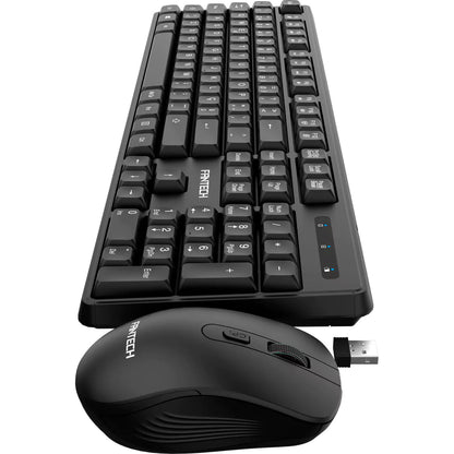 Combo s/Fios Teclado + Rato Fantech Business Preto
