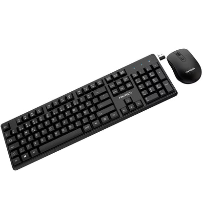 Combo s/Fios Teclado + Rato Fantech Business Preto