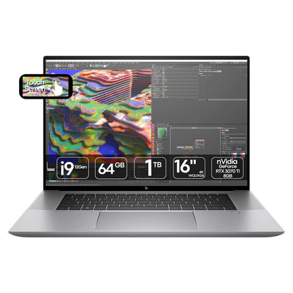 HP ZBook Studio 16 G9 | i9-12900H | 64GB | SSD 1TB | RTX 3070 Ti 8GB | 16″ 4K Touch