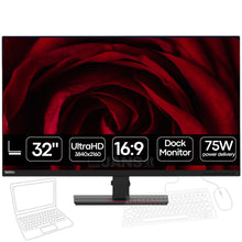 Lenovo Thinkvision T32p-20 | 32″ | 4K UHD | 16:9 | DockMonitor